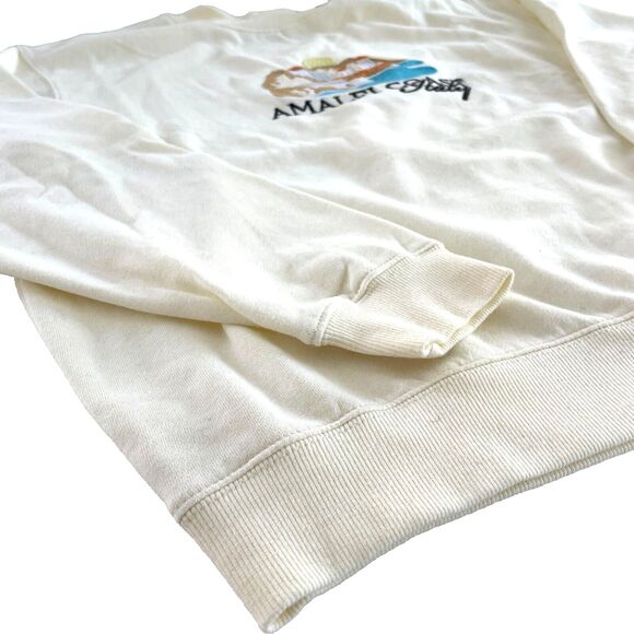 PacSun Amalfi Coast Embroidery Crew Neck Sweats Men's M Crew Neck Sweatshirt NWT - Picture 4 of 10